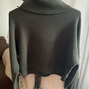 RD Style Forest Green Cowl Neck Sweater